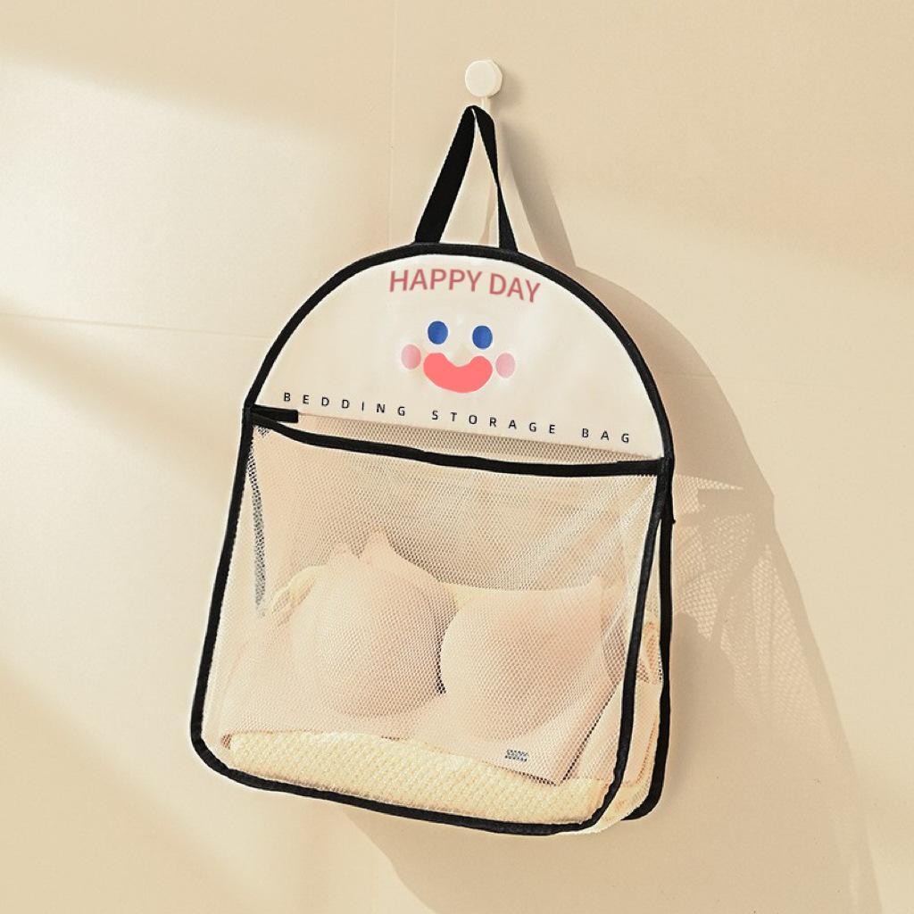 袜子收纳挂袋门后装内衣的袋子网兜挂式布艺宿舍衣柜侧面侧边网袋
