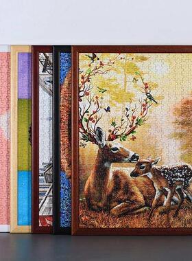 Solid wood puzzle frame 500 pieces 1000 pieces picture fram