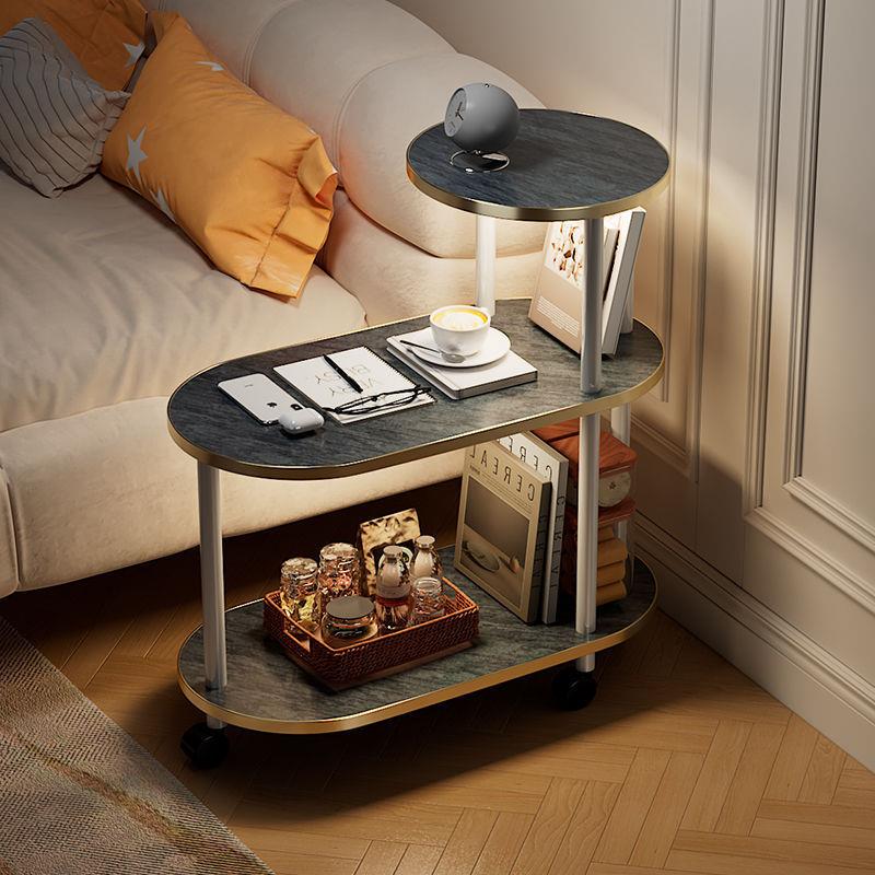 卧室床头实置木小边几带灯可移沙发小茶几户型窄小80295桌子动衣