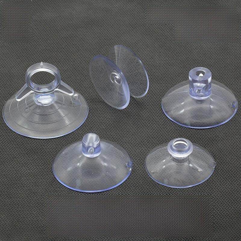 车用蘑菇头吸盘透明硅胶吸力鱼缸粘钩墙壁挂钩强力真空玻璃固定器