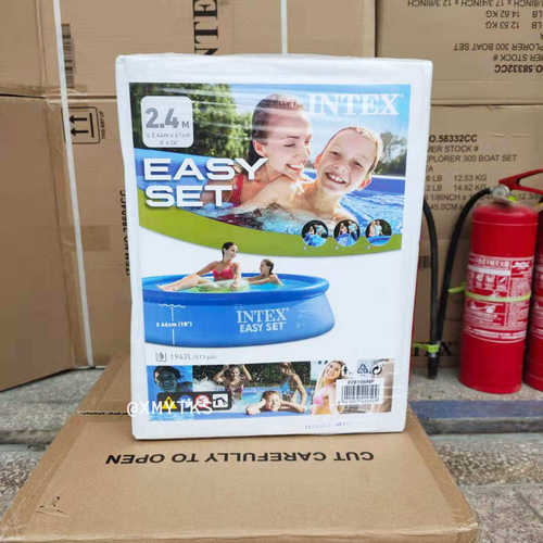 户外水池游泳池池*家庭61碟形intex28106儿童野营 2448充气戏水