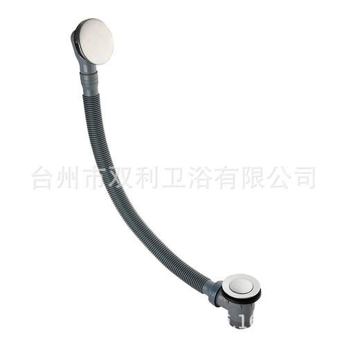 台州厂家直供塑料波纹管弹跳式厨卫下水浴缸弹跳式带溢水下水器