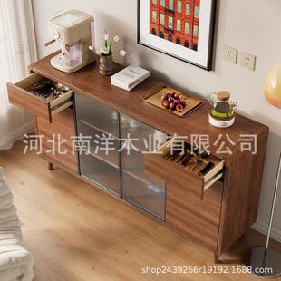 约实餐木边柜简靠墙361 366柜子储物柜家用厨房收纳置物柜碗橱柜