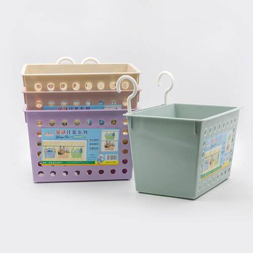 Wall-mounted storage basket, suitable for bathroom, kitchen,