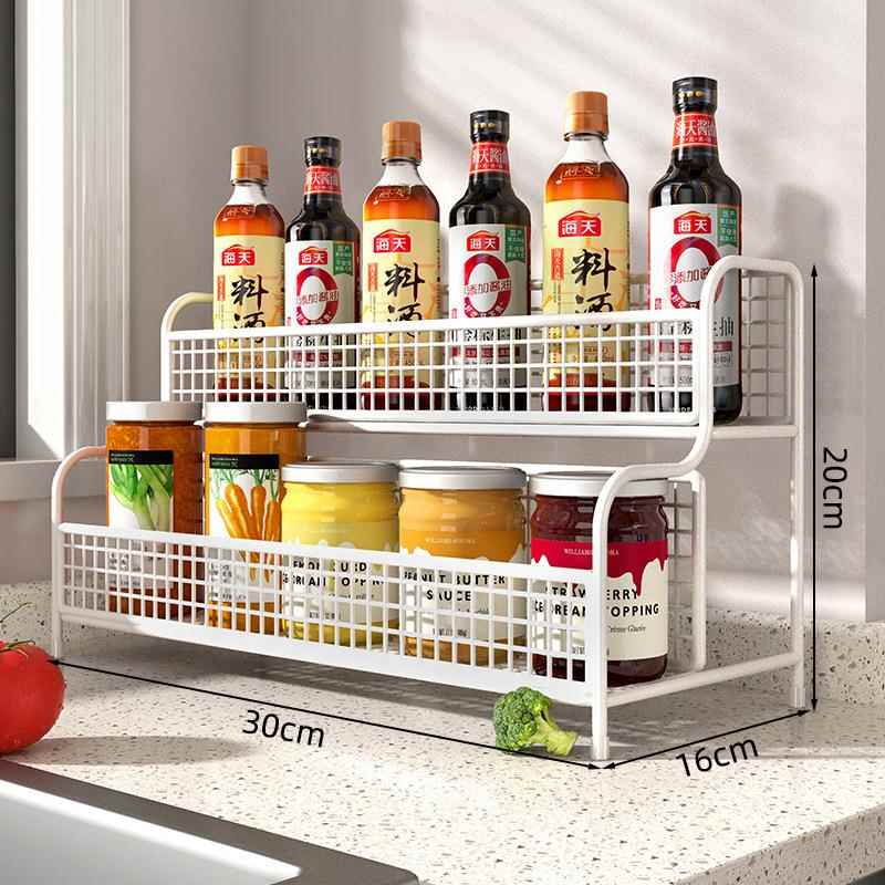 升级橱柜置物架！下水槽拉篮厨房柜内调料分层抽屉式深柜拉篮水池