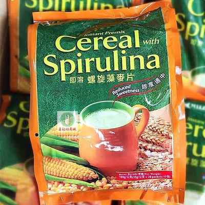 马来西亚进口科士威螺旋藻麦片营养早餐即冲即溶即食燕麦麦片港版