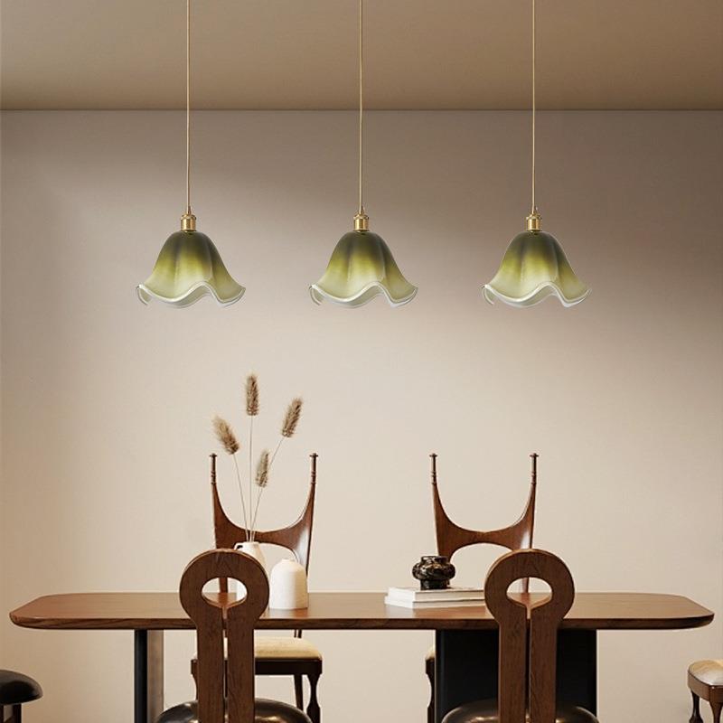 法古式奶油风卧室床护山眼灯中头风复古餐厅吧台氛围感吊灯中621