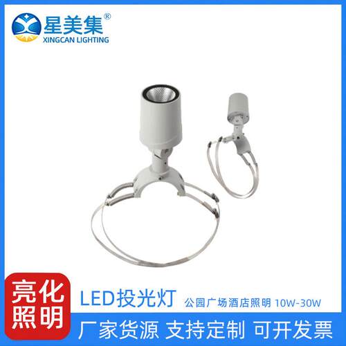 10W20W30W户外花园景观灯LED户外草坪灯室外七彩照树灯防水投光灯