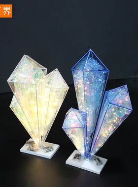 百界铁艺婚庆道具创意水晶柱摆件挂件T路引婚庆装饰海洋星空婚礼