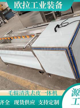 波浪毛辊清DAR洗皮一去体机红薯洗毛刷清设备莲藕清洗去泥机