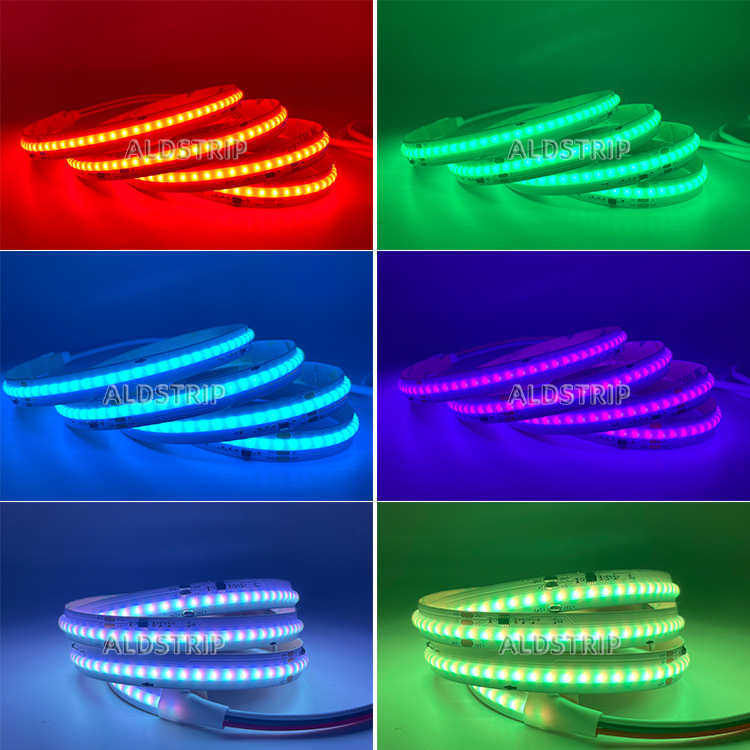 cob灯带24v高亮灯带幻彩跑马灯带高密度 720灯RGB10mm橱柜COB软灯,家装灯饰光源,室内LED灯带,淘宝优惠券,粉丝福利购,淘宝优惠卷