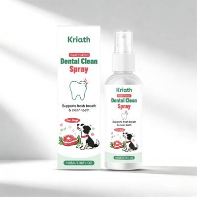 Kriath Pet Oral Care Spray Gently cares for your pet's oral