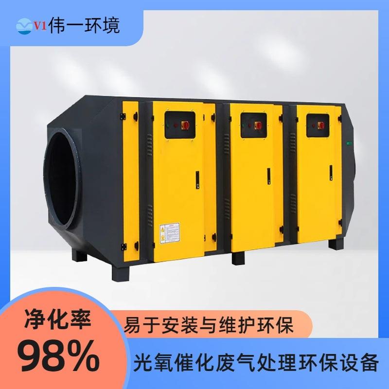 伟一环境光氧催化废气处理环保设备酸雾除臭净化器PLC控制