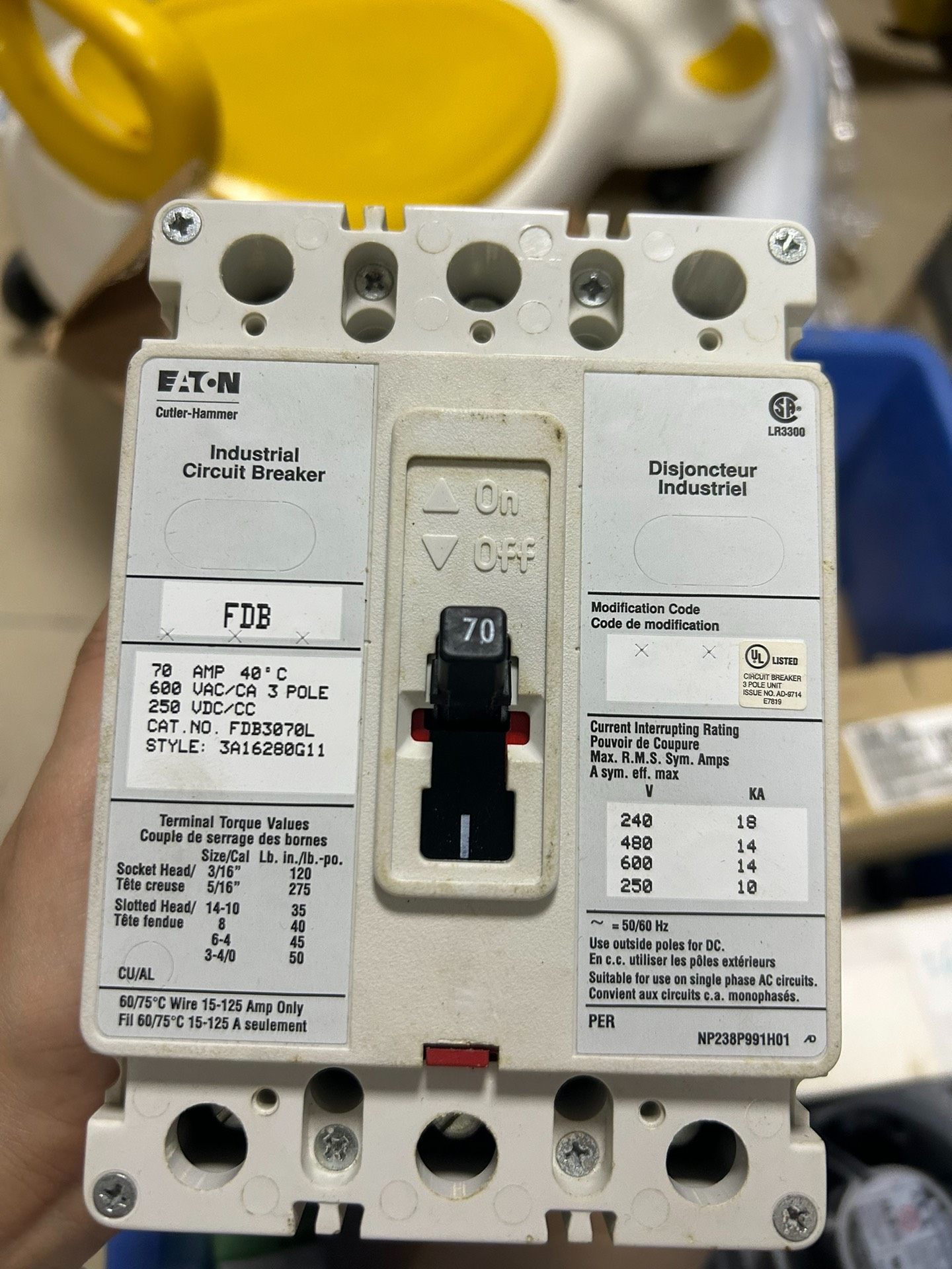 美国EATON伊顿 FDB3070L 成色如图，需要的老板联