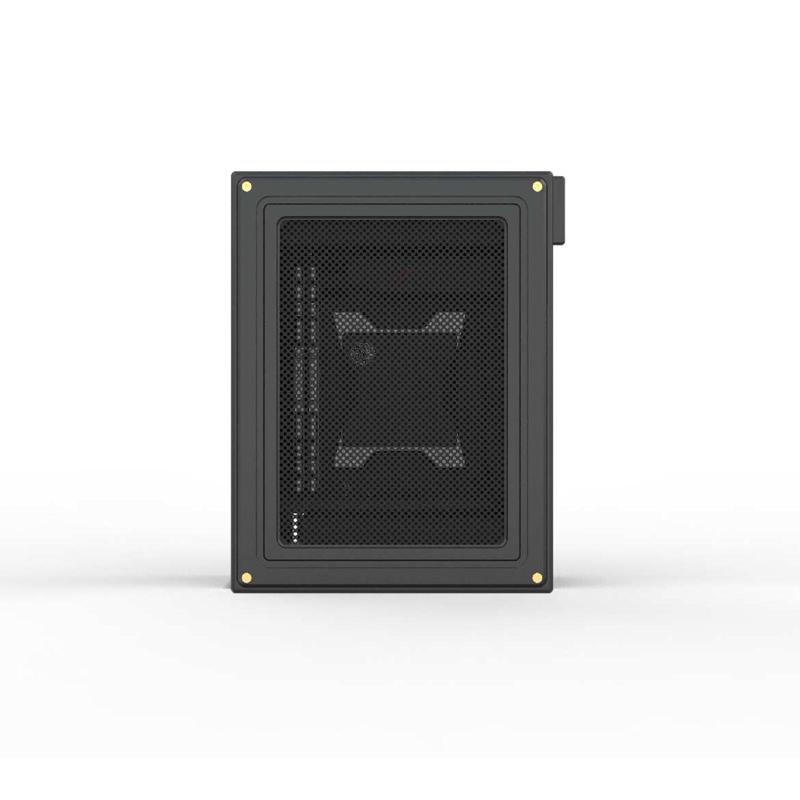 【2024年新品】米果Tiny4 4L纯铝CNC 半高双槽直插刀卡ITX机箱