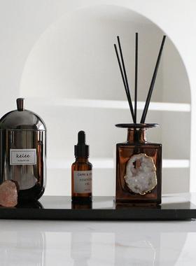 样板间香薰香氛托 托盘摆件酒店浴室饰品搭配套装洗手台面乳液瓶