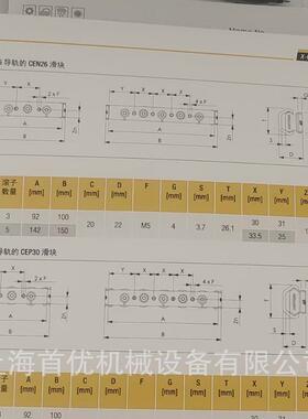 ROLLON 异型滚道 淬火钢导轨 TEN26 TEP30 TEN40 CEN26-92T