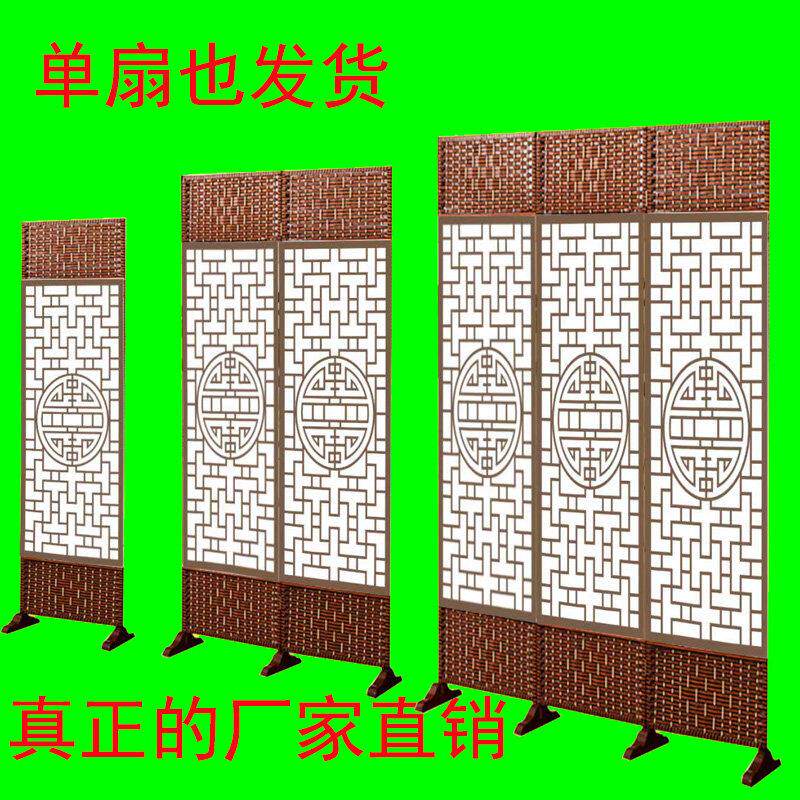 单扇屏风隔断折叠客厅卧室遮挡山水情养生饭店屏风屏风隔断折叠