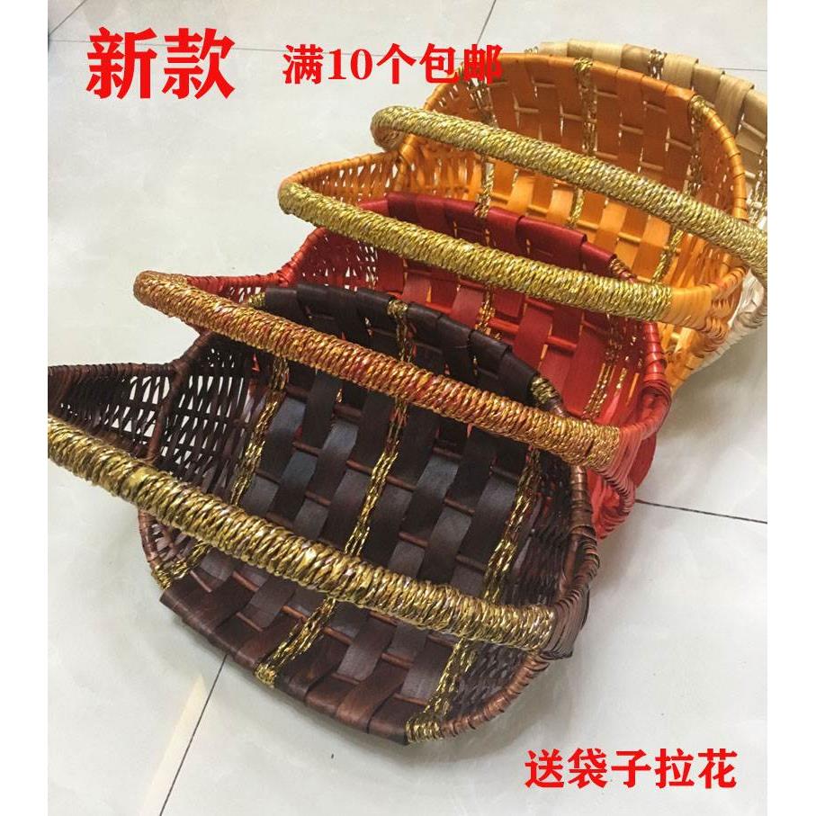 包邮非藤编柳编水果篮篮子花篮礼品包装篮采摘篮道具