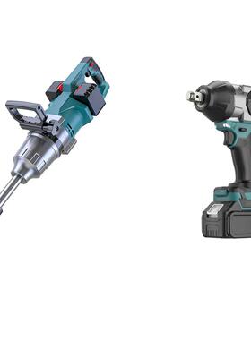 大扭力电动扳手套装，配6块6Ah电池，2块4Ah电池和5个充电器