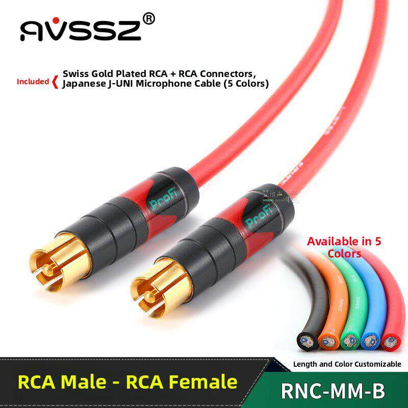 neutrik纽崔克NF2C莲花头高端发烧AV进口rca连接canare音响线2T2S