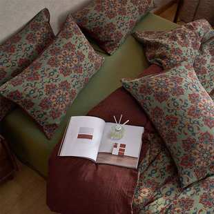 可用双层纱提花四件套复古新中式 婴儿级秋冬新四季 古典民族风纯棉