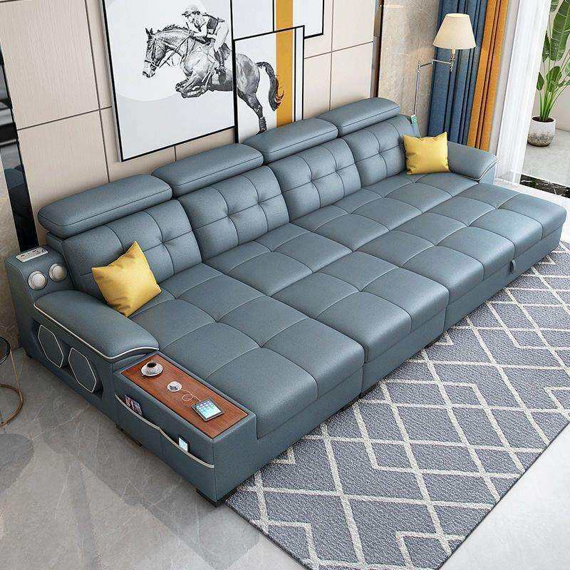 贵妃沙发床可折叠两用小户型客厅多功能储物免洗猫抓皮单人绢花木