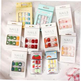 Patch 24Pcs Short Nail Finished Fake Nails