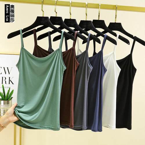 Strap vest women's short slimming plus size top for mid
