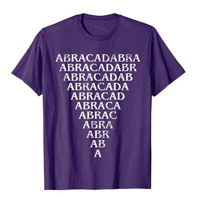 Abracadabra Triangle Amulet Magic Abracadabrangle Occult T-S
