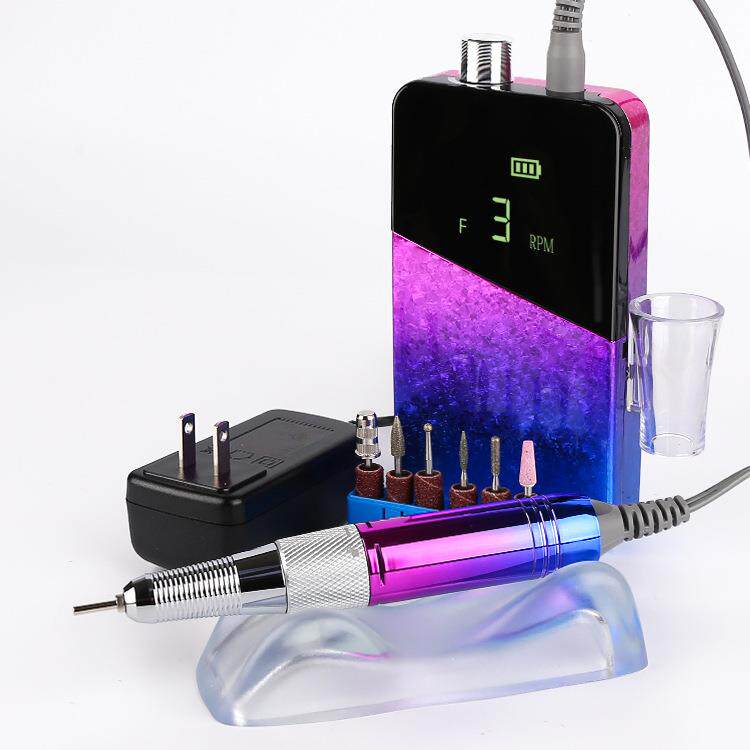 小型指甲卸甲机美甲店打磨机充电式电动磨甲器家用修甲工具套装