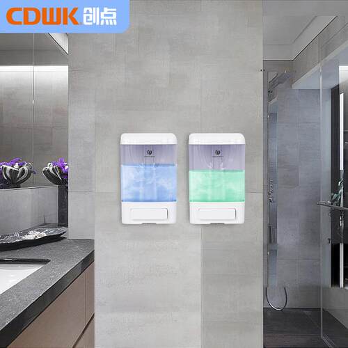 创点皂液器厨房洗洁精按压器商场卫生间皂液器1000ml厕所洗手液盒