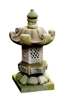 石灯笼日式庭院灯天然仿古青石灯户外花园草坪灯别墅酒店定做摆件