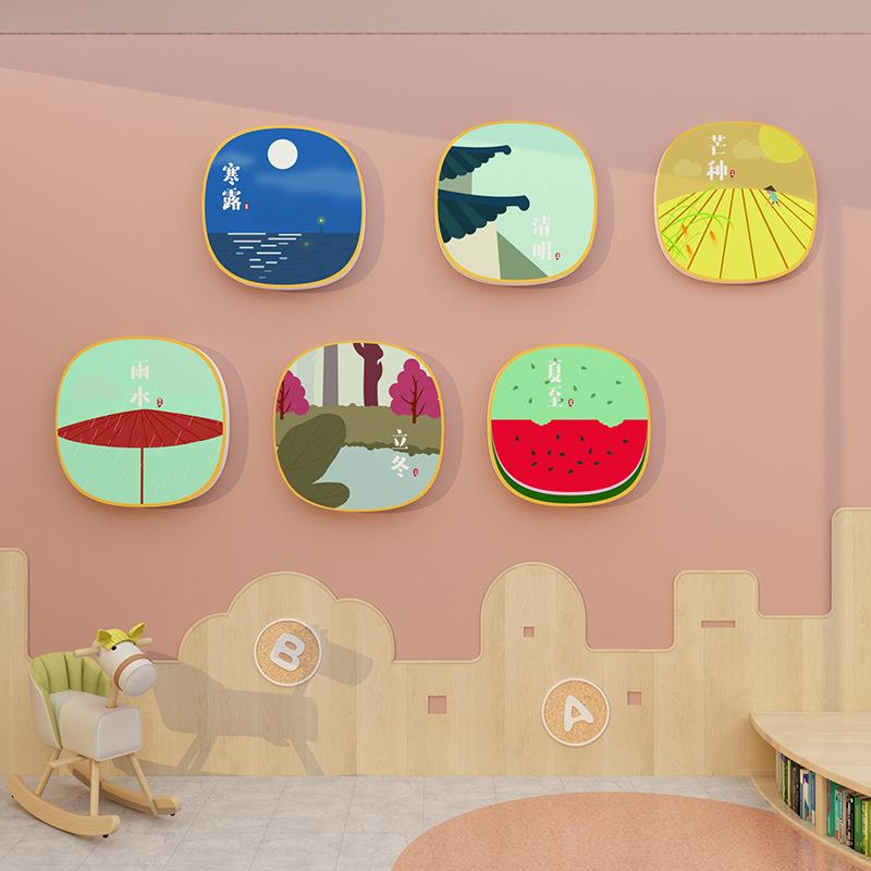 F765T8TSS5创88料二十四节气贴幼儿园墙面装饰环境成文化主题品材