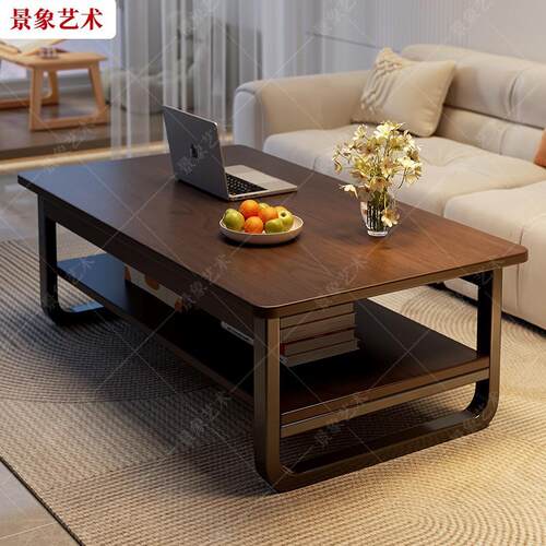 现代简约茶几小户型客厅沙发旁边几阳台茶桌出租房长方形小茶几桌