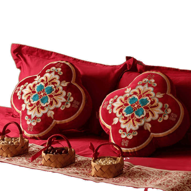 结婚抱枕一对沙发客厅压床主卧婚房布置男方红色靠垫结婚用品大全,居家布艺,靠垫/抱枕,淘宝优惠券,粉丝福利购,淘宝优惠卷