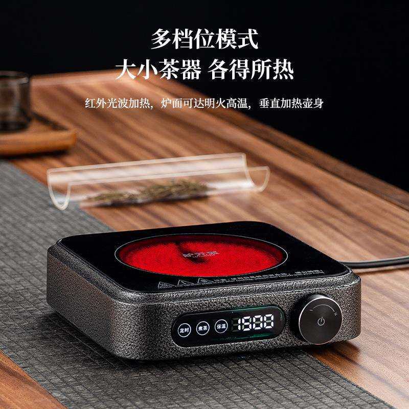 2024年新款电陶炉家用小型烧水炉迷你玻璃壶电磁茶炉摩卡壶咖啡炉