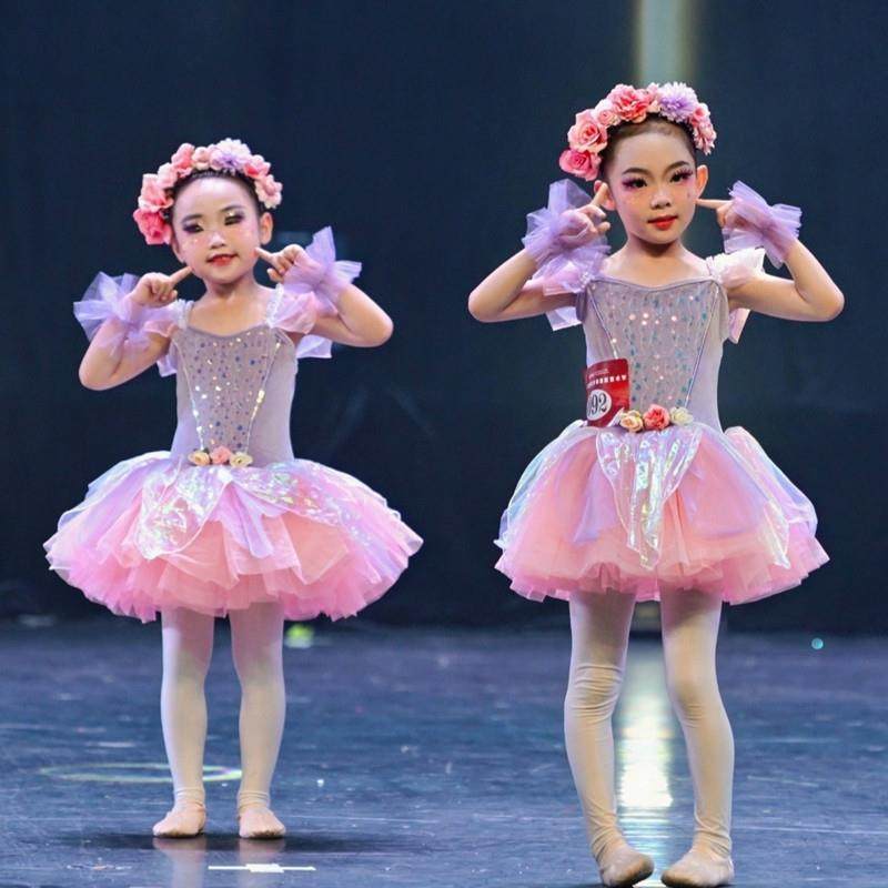 正品儿童蓬纱蓬裙糖果演童心出服幼儿棒棒糖表演服小花园朵冰淇淋