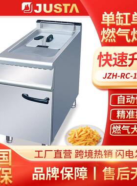佳斯特商用立式燃气多功能大容量油炸锅摆摊用单缸单筛大功率炸炉