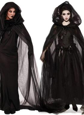Halloween costume Ghost bride witch vampire cosplay cape