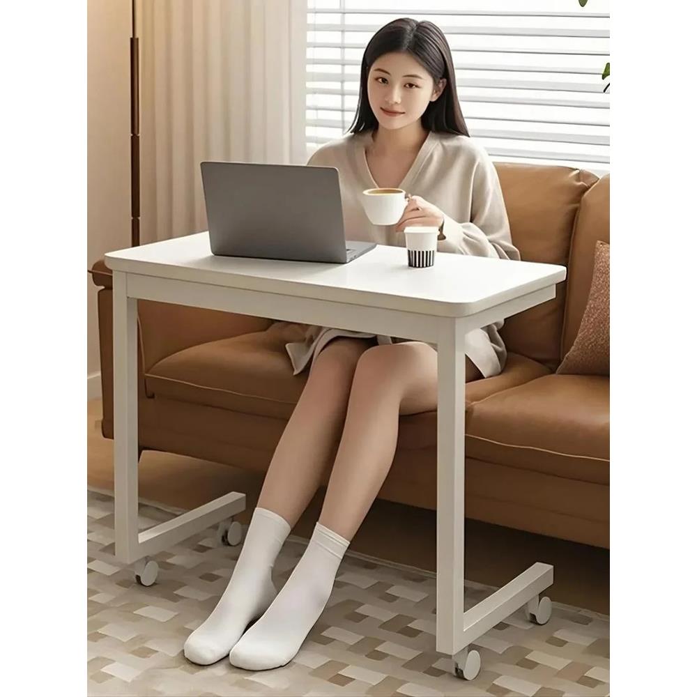 可移动床边桌客厅边几沙发边桌家用小户型书桌卧室办公电脑桌子钢