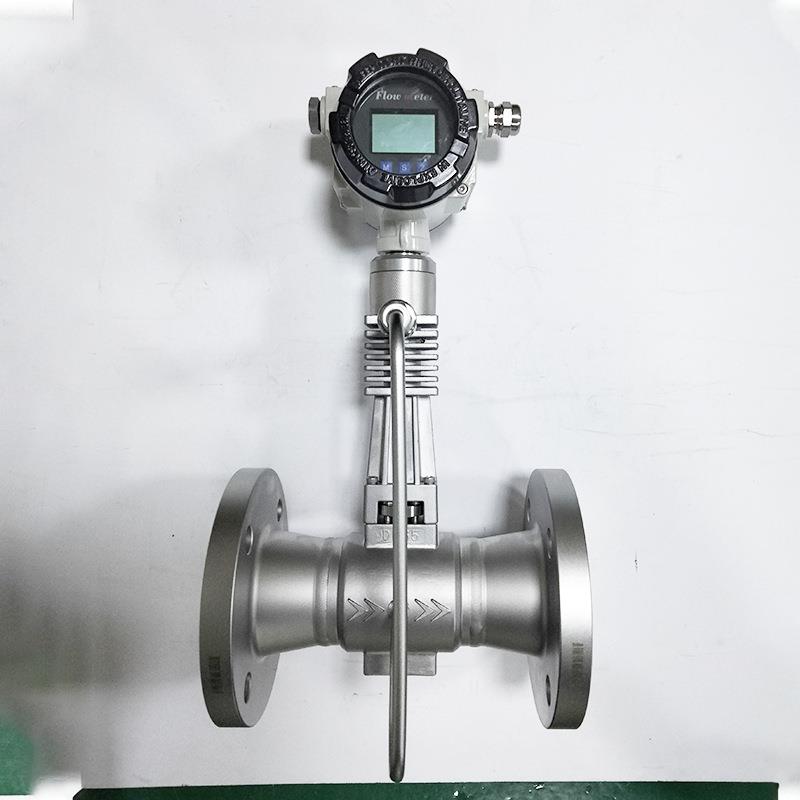 热工测量仪器抗震涡街流量计一体化温压补偿蒸汽计量表数显高精度