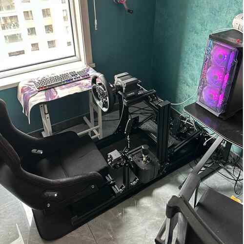 4080铝型材模拟器支架 3060三屏全架多萤显示器支架 G力增强套件