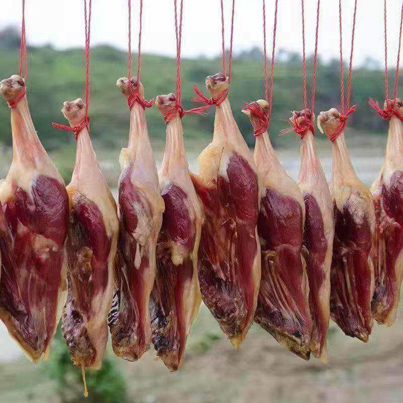 风干腊鸭腿江西土产赣南农家手工腊板鸭日晒咸鸭腿腊肉特色腊味