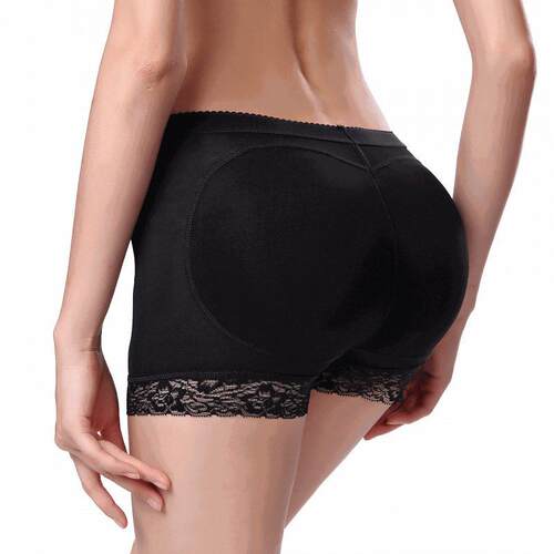 Women Contrast Lace Butt Lifter Panties Padded Shapewear