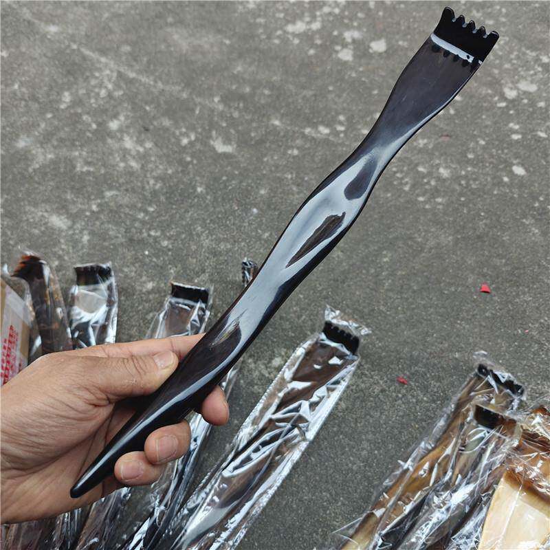 痒痒挠老头乐手动黑花牛角整支不求人天然材料随机颜色实心角