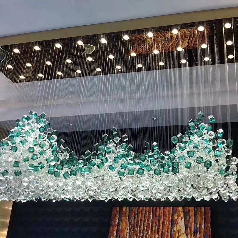 非标工程源头工厂灯具餐厅冰块酒店会议厅吊灯吸顶灯水晶灯饰