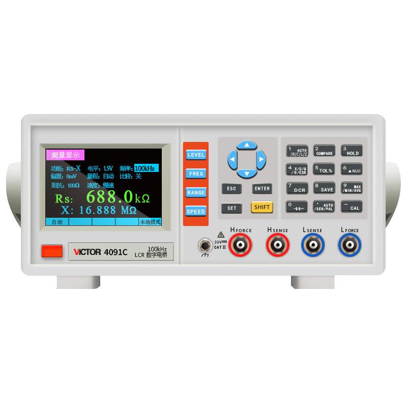 胜利VC4090A高精度台式LCR数字电桥测试仪电阻电感电容表VC4091C
