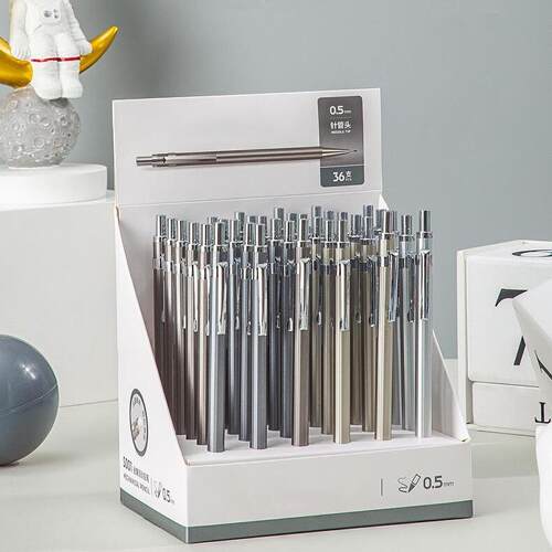 Metal activity pencil, automatic pencil with continuous lead