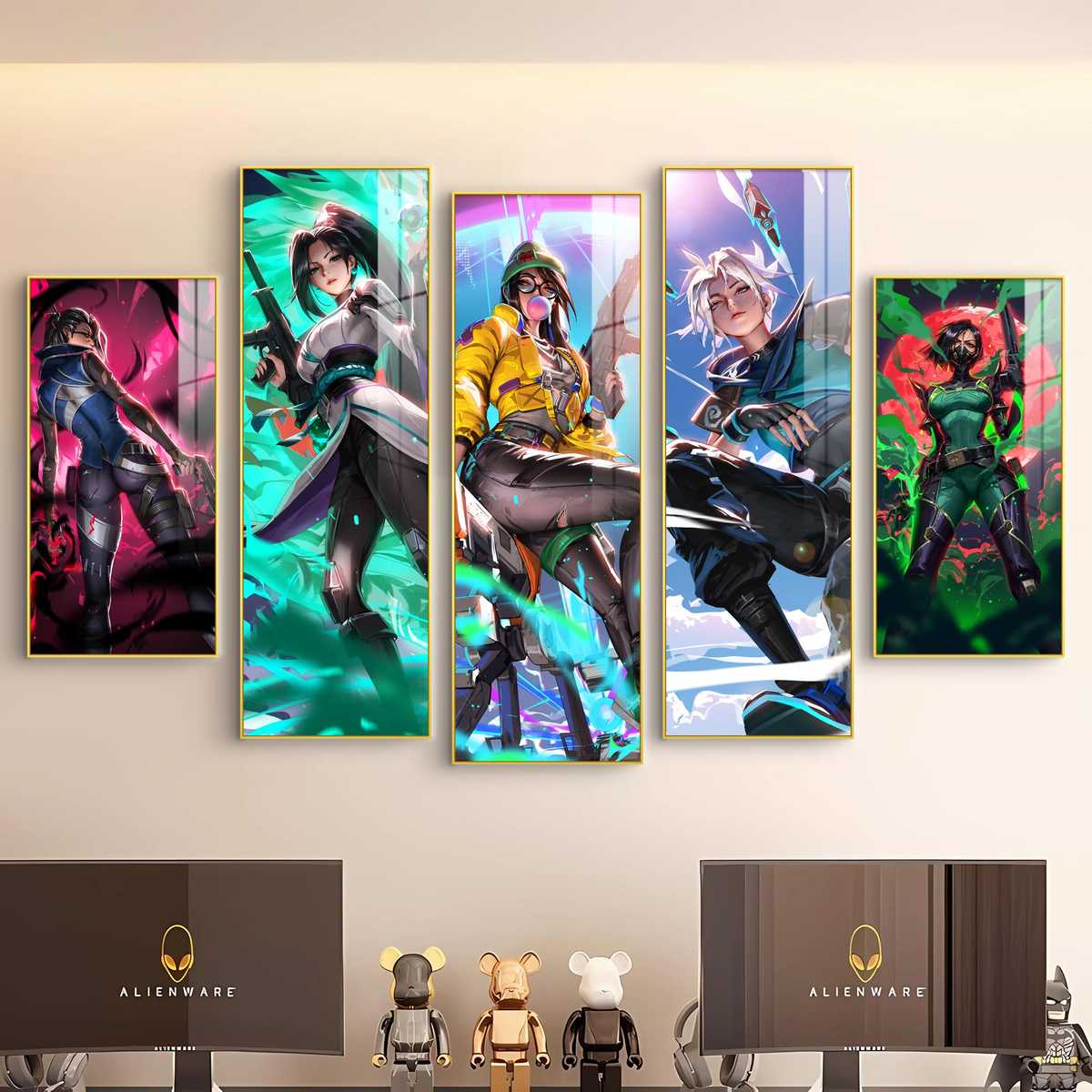 无畏契约挂画网吧瓦罗兰特背景墙壁画电竞酒店房间氛布围置装饰画